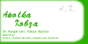 apolka kobza business card